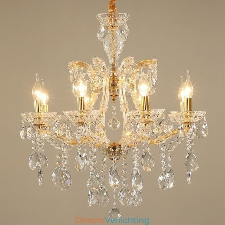 Elegante kristallen kroonluchter Europese hanglamp Elegante kristallen kroonluchter Europese hanglamp