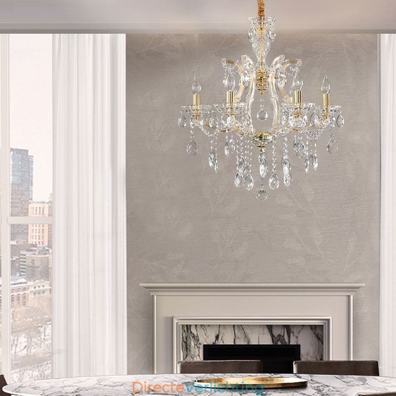 Elegante kristallen kroonluchter Europese hanglamp