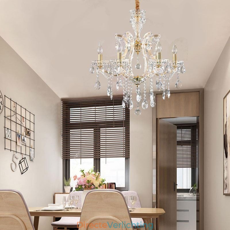 Elegante kristallen kroonluchter Europese hanglamp