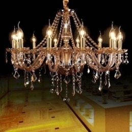 Grote kristallen kroonluchter luxe Europese hanglamp