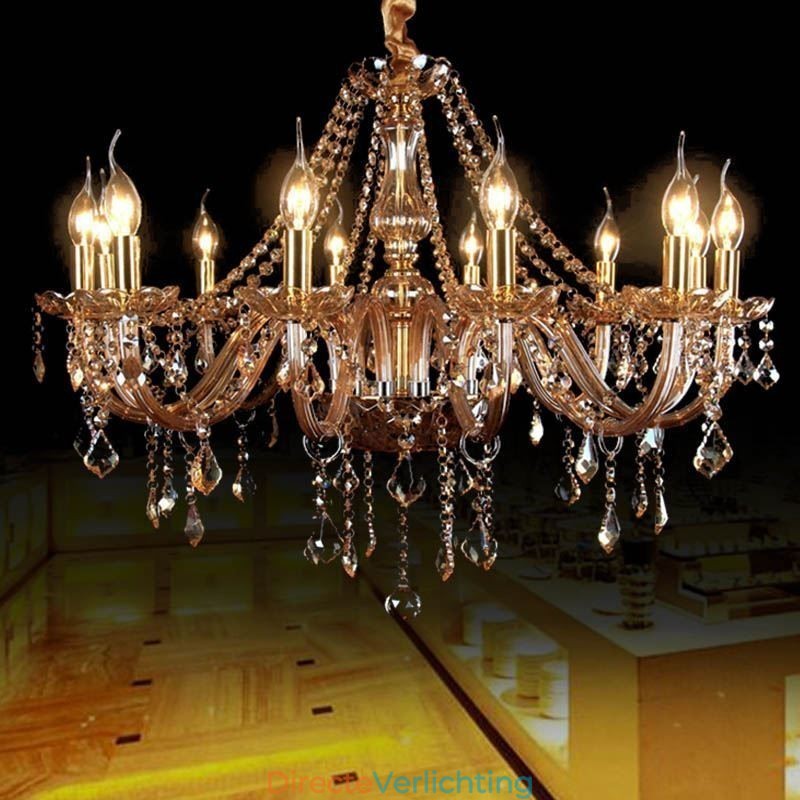 Grote kristallen kroonluchter luxe Europese hanglamp