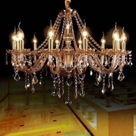 Grote kristallen kroonluchter luxe Europese hanglamp Grote kristallen kroonluchter luxe Europese hanglamp