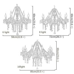 Grote kristallen kroonluchter luxe Europese hanglamp