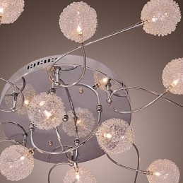 G4 ijzeren inbouwlamp met aluminium kappen