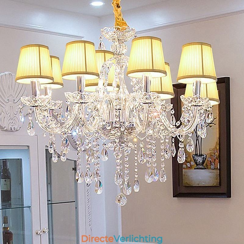 Moderne kristallen kroonluchter Europese transparante hanglamp