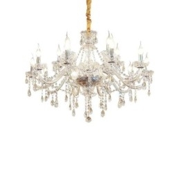 Moderne kristallen kroonluchter Europese transparante hanglamp