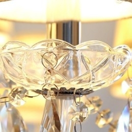 Moderne kristallen kroonluchter Europese transparante hanglamp