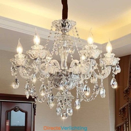 Luxe kristallen kroonluchter Europese elegante hanglamp Luxe kristallen kroonluchter Europese elegante hanglamp