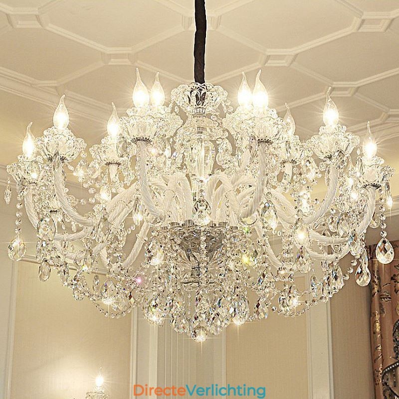Luxe kristallen kroonluchter Europese elegante hanglamp