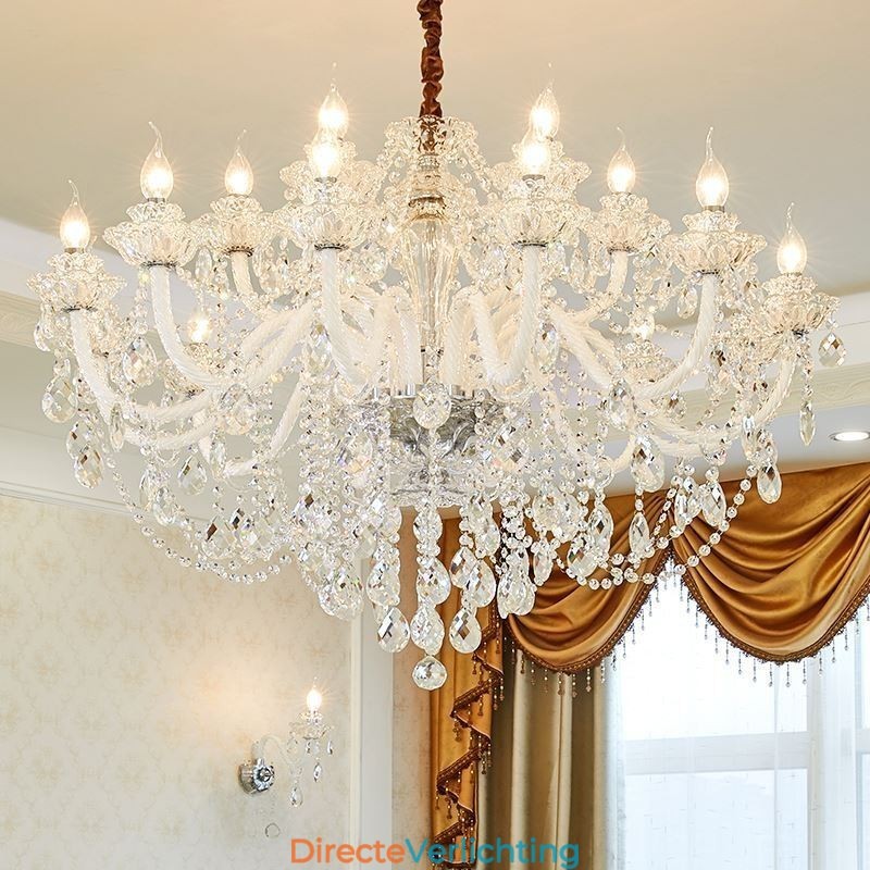 Luxe kristallen kroonluchter Europese elegante hanglamp