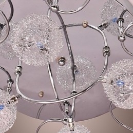 G4 ijzeren inbouwlamp met aluminium kappen