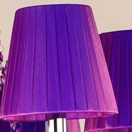 Europese stijl kristallen kroonluchter paarse hanglamp