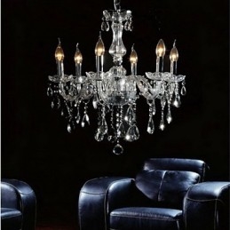 Elegante kristallen kroonluchter met 6 lampen