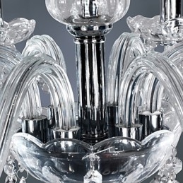 Elegante kristallen kroonluchter met 6 lampen