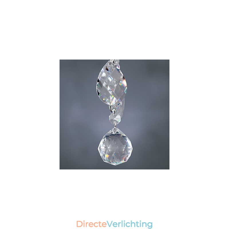 Elegante kristallen kroonluchter met 6 lampen