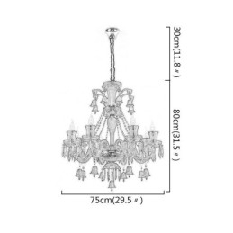 Kristallen plafondlamp Europese kroonluchter Ring Bells hanglamp