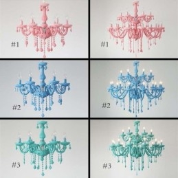 Elegante kristallen kroonluchter Europese grote hanglamp