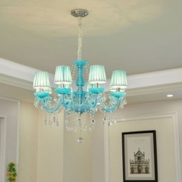 Creatieve kristallen kroonluchter Europese elegante hanglamp