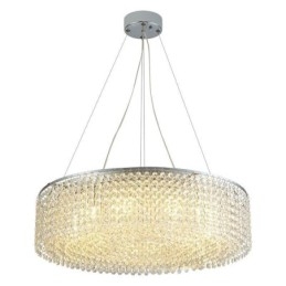 Moderne kristallen kroonluchter Europese luxe decoratieve plafondlamp met 12 lampen