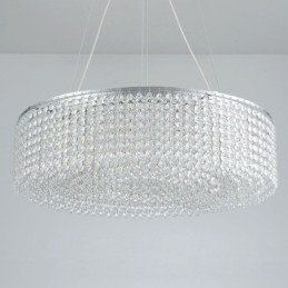 Moderne kristallen kroonluchter Europese luxe decoratieve plafondlamp met 12 lampen