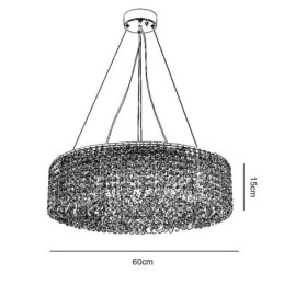 Moderne kristallen kroonluchter Europese luxe decoratieve plafondlamp met 12 lampen