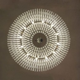 Moderne kristallen kroonluchter Europese luxe decoratieve plafondlamp met 12 lampen