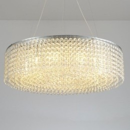 Moderne kristallen kroonluchter Europese luxe decoratieve plafondlamp met 12 lampen