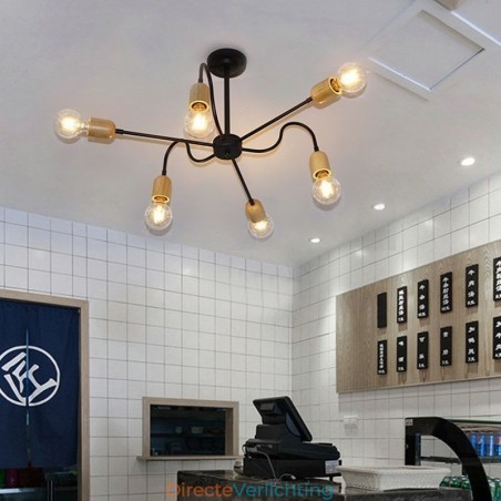 Hedendaagse creatieve ijzeren hanglamp Spider kroonluchter Hedendaagse creatieve ijzeren hanglamp Spider kroonluchter