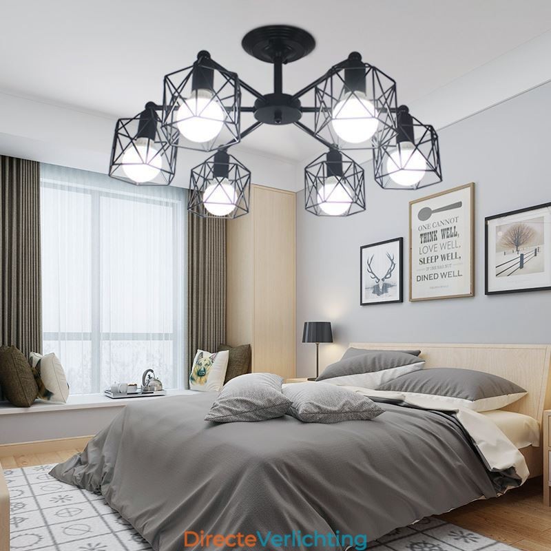 Moderne vogelkooi hanglamp ijzer decoratieve verlichting