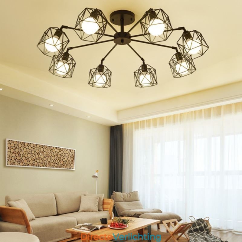 Moderne vogelkooi hanglamp ijzer decoratieve verlichting