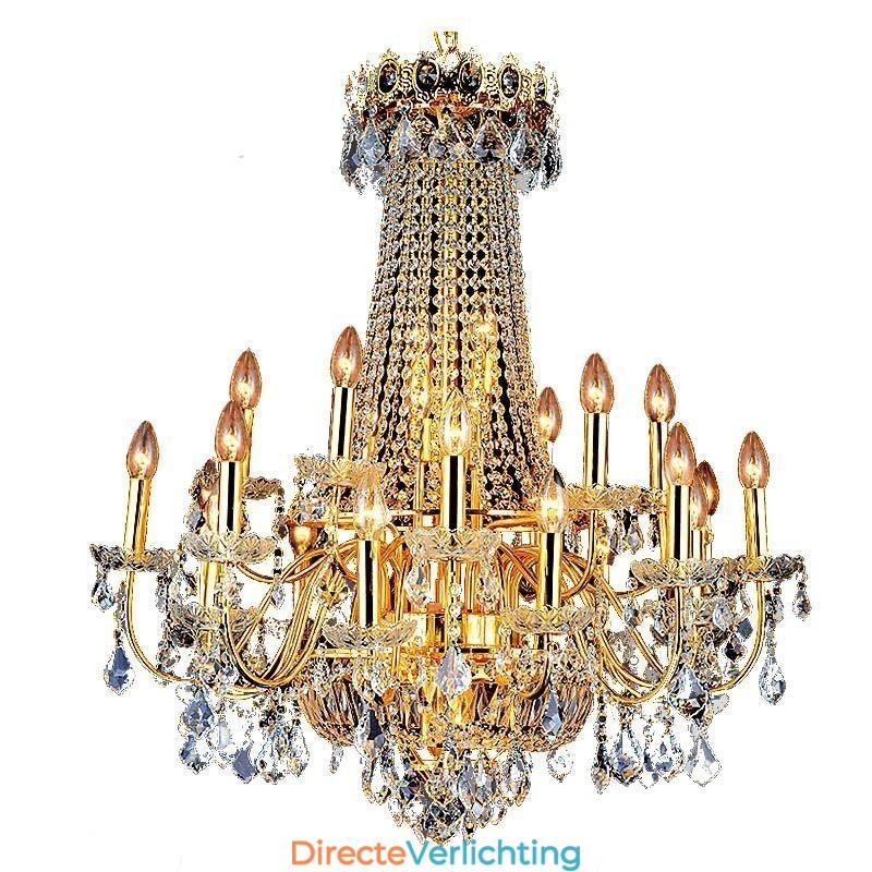 Europese luxe kristallen kroonluchter duplex trap hanglamp