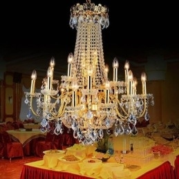 Europese luxe kristallen kroonluchter duplex trap hanglamp