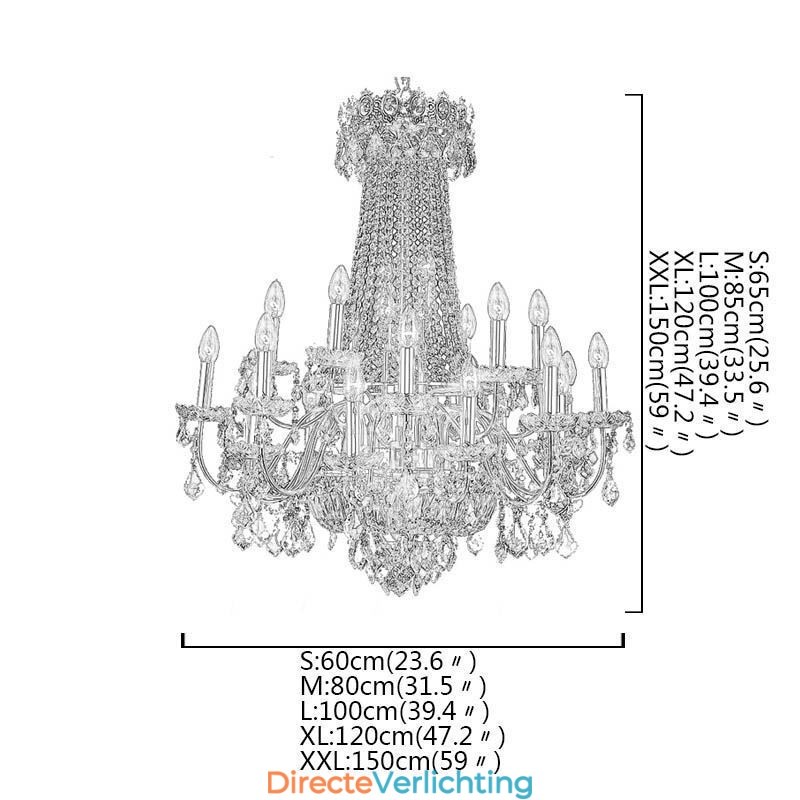 Europese luxe kristallen kroonluchter duplex trap hanglamp