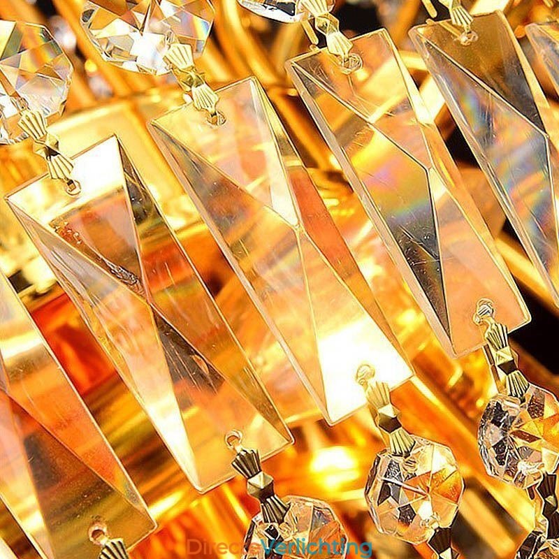 Europese luxe kristallen kroonluchter duplex trap hanglamp