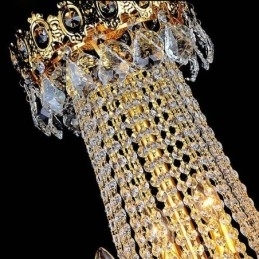 Europese luxe kristallen kroonluchter duplex trap hanglamp