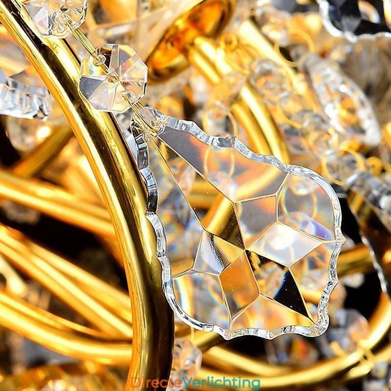 Europese luxe kristallen kroonluchter duplex trap hanglamp