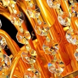 Europese luxe kristallen kroonluchter duplex trap hanglamp