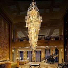 Elegante kristallen Empire kroonluchter Europese luxe lange hanglamp