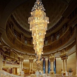 Elegante kristallen Empire kroonluchter Europese luxe lange hanglamp