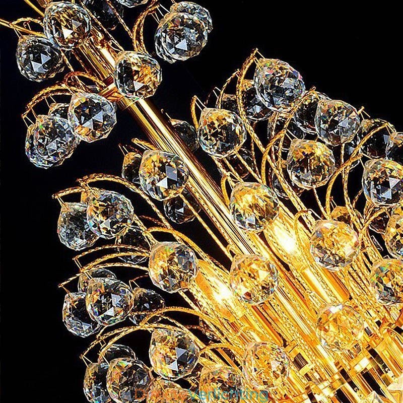 Elegante kristallen Empire kroonluchter Europese luxe lange hanglamp