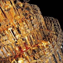 Elegante kristallen Empire kroonluchter Europese luxe lange hanglamp
