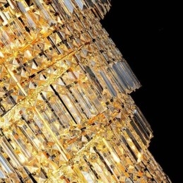 Elegante kristallen Empire kroonluchter Europese luxe lange hanglamp