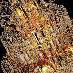 Elegante kristallen Empire kroonluchter Europese luxe lange hanglamp
