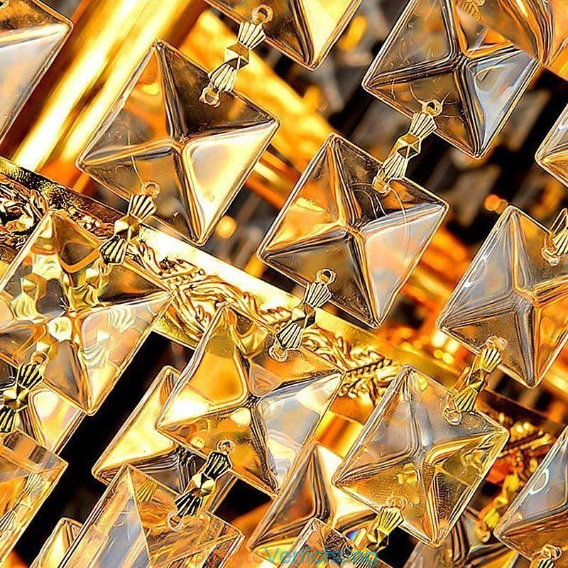 Elegante kristallen Empire kroonluchter Europese luxe lange hanglamp