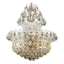Moderne gouden Empire kroonluchter eenvoudige kristallen hanglamp
