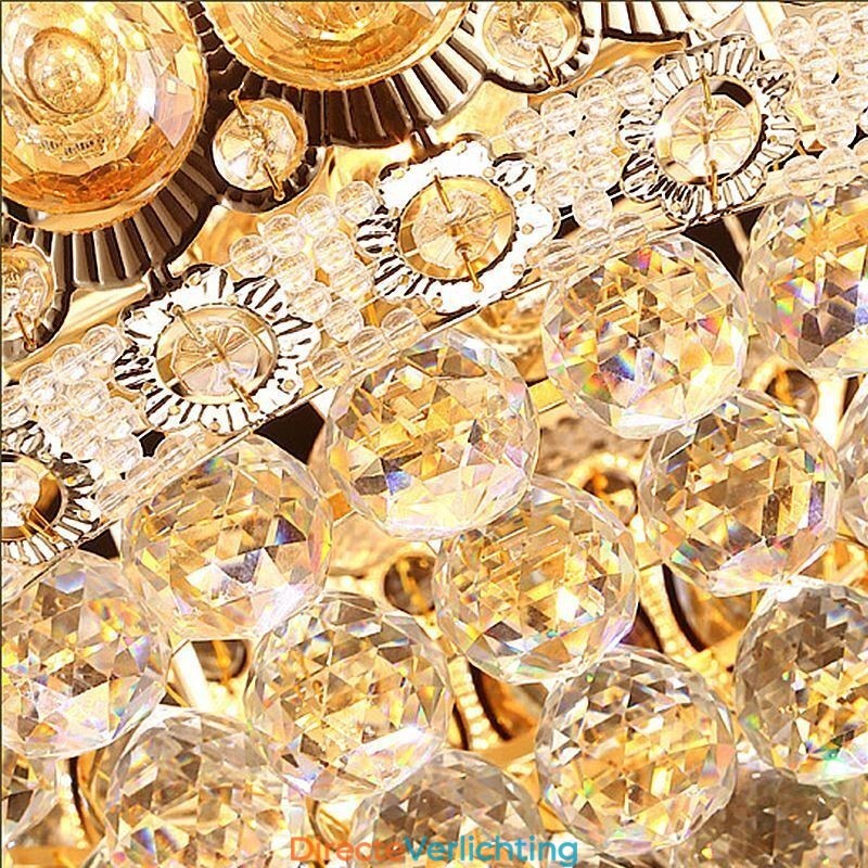 Moderne gouden Empire kroonluchter eenvoudige kristallen hanglamp