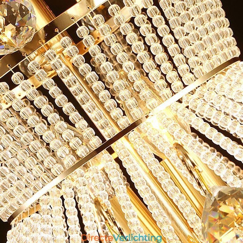 Moderne gouden Empire kroonluchter eenvoudige kristallen hanglamp
