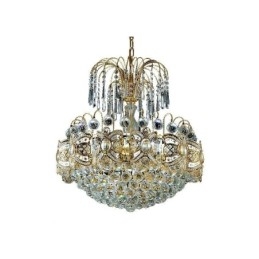 Elegante kristallen kroonluchter klassieke gouden hanglamp
