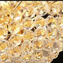Elegante kristallen kroonluchter klassieke gouden hanglamp