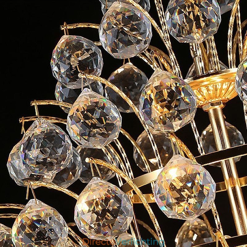 Hedendaagse kristallen Empire kroonluchter goudkleurige hanglamp Lotus